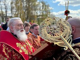Епископ Мстислав совершил Божественную Литургию на подворье Свято-Троицкого Александра Свирского монастыря в Санкт-Петербурге