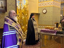 Епископ Мстислав совершил Всенощное бдение в обители Преподобного Александра