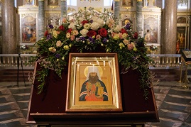 Епископ Мстислав сослужил митрополиту Варсонофию за Божественной литургией в Казанском соборе
