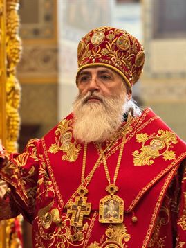 Епископ Мстислав совершил епархиальную Великую вечерню в монастыре Александра Свирского