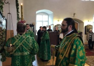 Преосвященнейший Мстислав, епископ Тихвинский и Лодейнопольский, совершил Божественную литургию в г. Сясьстрой