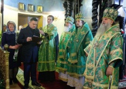 Епископ Мстислав сослужил митрополиту Санкт-Петербургскому и Ладожскому Варсонофию в Павловском соборе Гатчины