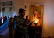 Преосвященнейший Мстислав, епископ Тихвинский и Лодейнопольский, совершил Божественную Литургию в деревне Хотово Волховского района