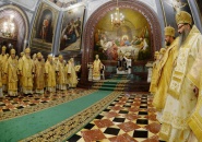 Епископ Мстислав принял участие в торжественном богослужении в Храме Христа Спасителя