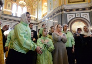 Епископ Мстислав принял участие в торжественном богослужении в Храме Христа Спасителя