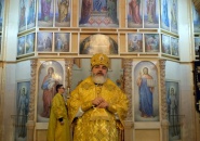 Преосвященнейший Мстислав, епископ Тихвинский и Лодейнопольский, совершил Божественную Литургию в с. Старая Ладога