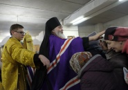 Преосвященнейший Мстислав, епископ Тихвинский и Лодейнопольский, совершил Божественную Литургию в городе Кировске