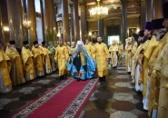 Епископ Мстислав сослужил митрополиту Санкт-Петербургскому и Ладожскому Варсонофию в Казанском соборе