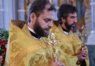 Eпископ Мстислав сослужил митрополиту Тульскому и Ефремовскому Алексию в Успенском кафедральном соборе города Тулы
