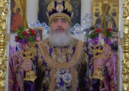 Преосвященнейший Мстислав,епископ Тихвинский и Лодейнопольский, совершил Божественную Литургию в Тихвинском Успенском мужском монастыре