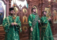 Преосвященнейший Мстислав, епископ Тихвинский и Лодейнопольский, совершил Божественную литургию в Свято-Троицком Александра Свирского мужском монастыре