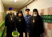 Епископ Тихвинский и Лодейнопольский Мстислав поздравил с праздником Рождества Христова заключенных СИЗО-2 г. Тихвина
