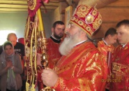 Епископ Мстислав совершил Божественную Литургию в деревне Родионово