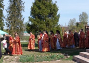 Преосвященнейший Мстислав, епископ Тихвинский и Лодейнопольский, совершил Божественную Литургию в деревне Пирозеро