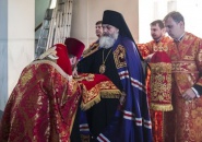 Епископ Мстислав совершил Всенощное бдение на подворье Свято-Троицкого Александра Свирского мужского монастыря в Санкт-Петербурге