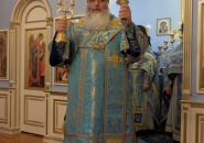 Преосвященнейший Мстислав, епископ Тихвинский и Лодейнопольский, совершил Божественную Литургию в пос. Назия