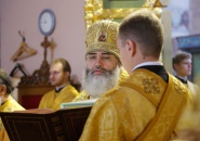 Епископ Мстислав сослужил митрополиту Варсонофию в Свято-Троицком Александра Свирского мужском монастыре