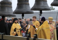 Представители Тихвинской епархии приняли участие в торжественном освящении колоколов храма на территории 40-ой больницы г. Сестрорецка