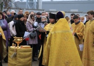 Представители Тихвинской епархии приняли участие в торжественном освящении колоколов храма на территории 40-ой больницы г. Сестрорецка