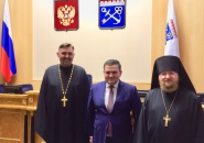 Клирик Тихвинской епархии принял участие в объединённой коллегии комитетов Правительства Ленинградской области
