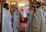 Преосвященнейший Мстислав, епископ Тихвинский и Лодейнопольский, совершил Божественную Литургию в г.Шлиссельбурге