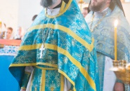 Преосвященнейший Мстислав, епископ Тихвинский и Лодейнопольский, совершил Божественную Литургию в с. Горка
