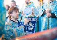 Преосвященнейший Мстислав, епископ Тихвинский и Лодейнопольский, совершил Божественную Литургию в с. Горка