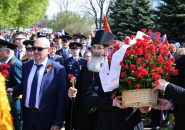 Епископ Тихвинский и Лодейнопольский Мстислав принял участие в торжественных мероприятиях посвящённых 74 годовщине Великой Победы в г. Тихвине