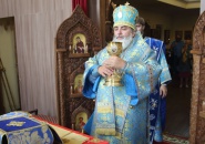 Преосвященнейший Мстислав, епископ Тихвинский и Лодейнопольский, совершил Божественную Литургию в Староладожском Свято-Успенском девичьем монастыре