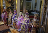 Епископ Мстислав сослужил митрополиту Санкт-Петербургскому и Ладожскому Варсонофию в Александро-Невской Лавре