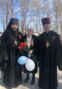 Священнослужители приняли участие в параде Победы в г. Лодейное Поле