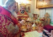 Епископ Мстислав совершил Божественную Литургию на подворье монастыря Александра Свирского в Санкт-Петербурге – 10.05.2023