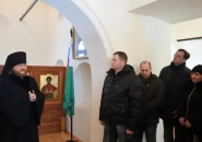 Группа сотрудников ОМВД по Тихвинскому району Ленинградской области посетила Тихвинский монастырь