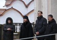 Группа сотрудников ОМВД по Тихвинскому району Ленинградской области посетила Тихвинский монастырь