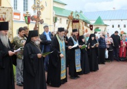 По территории Тихвинской епархии прошел первый крестный ход «Путь Богородицы»