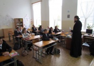 В школе №1 г. Тихвина продолжен цикл православных лекций