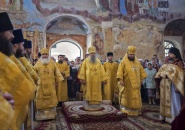 Митрополит Варсонофий совершил Божественную литургию в Александро-Свирском монастыре