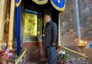 Тихвинский монастырь посетил Председатель Высшего совета партии 