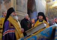 Тихвинский монастырь посетил Председатель Высшего совета партии 