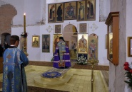 Преосвященнейший Мстислав, епископ Тихвинский и Лодейнопольский, совершил Всенощное бдение в Введенском женском монастыре г. Тихвина