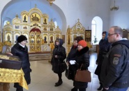 Участники пресс-тура Волховских СМИ посетили Тихвинский монастырь