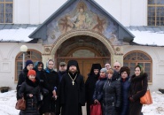 Участники пресс-тура Волховских СМИ посетили Тихвинский монастырь