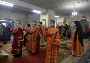 Преосвященнейший Мстислав, епископ Тихвинский и Лодейнопольский, совершил Божественную Литургию в городе Кировск