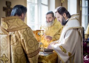 Преосвященнейший Мстислав,епископ Тихвинский и Лодейнопольский, принял участие в праздничном богослужении в Санкт-Петербургской Православной Духовной Академии.