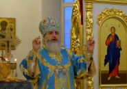 В праздник Сретения Господня Епископ Мстислав совершил Божественную Литургию в Тихвинском Богородичном Успенском мужском монастыре 