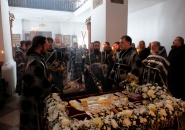 Преосвященнейший Мстислав, епископ Тихвинский и Лодейнопольский, совершил утреню с чином погребения в Свято-Троицком Александра Свирского мужском монастыре