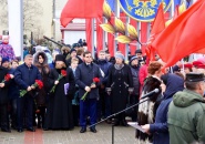 Председатель епархиального «военного» отдела принял участие в митинге по случаю Дня воина-интернационалиста в г. Волхове