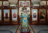 Епископ Мстислав совершил Божественную Литургию на подворье Свято-Троицкого Александра Свирского мужского монастыря в Санкт-Петербурге – 16.02.2023
