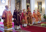 Епископ Мстислав сослужил митрополиту Варсонофию в Александро-Невской Лавре