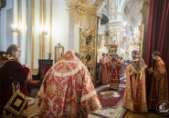 Епископ Мстислав поздравил настоятеля Николо-Богоявленского морского собора с Тезоименитством и 30-летием настоятельства
